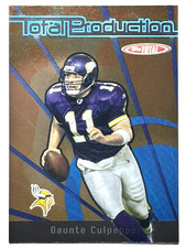 DAUNTE CULPEPPER Vikings 2005 Topps Total TOTAL PRODUCTION INSERT Card #TP2