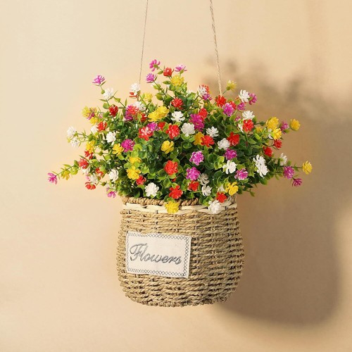 Artificial Flowers for Outdoor Spring Decorations, UV Resistant Fake Plastic Flo - Picture 3 of 8