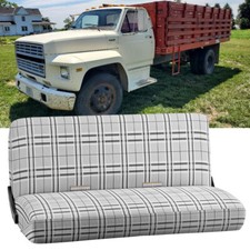 For Ford F-600 F-700 1973-1980 Car Truck Gray Saddle Blanket Bench Seat Cover