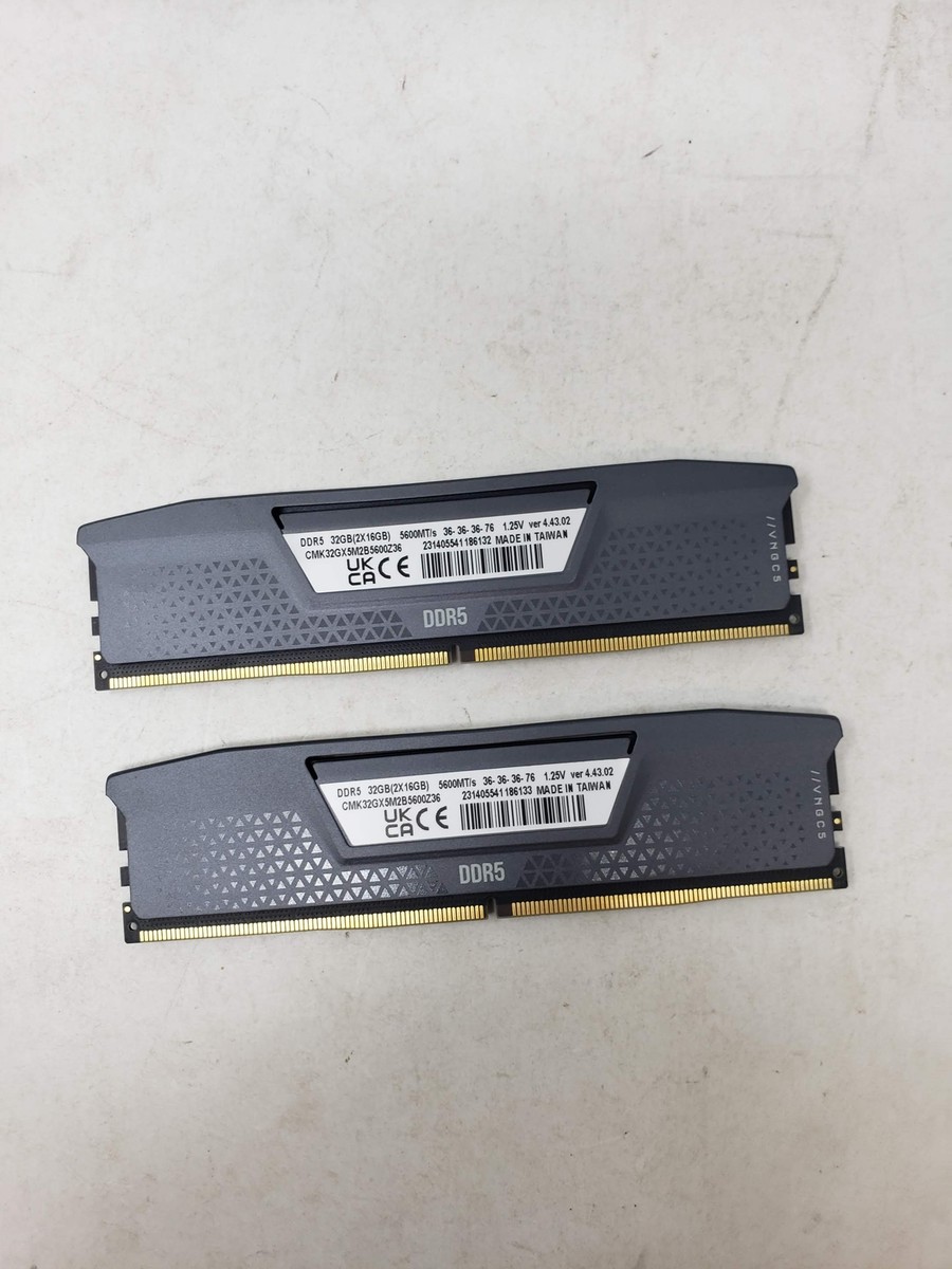 Corsair Vengeance DDR5 32GB (2x16GB) 5600MHz (AAH) 840006697787| eBay