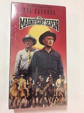 THE MAGNIFICENT SEVEN, YUL BRYNNER, STEVE MCQUEEN, VHS 1960/1991 NEW AND SEALED