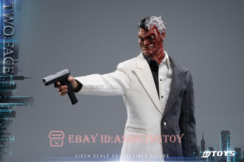 MTOYS MS013 1/6 Two Face Batman Cartoon Ver. Action Figure Double