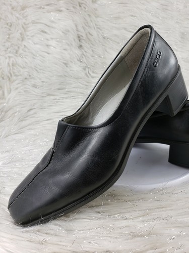 ecco black work shoes
