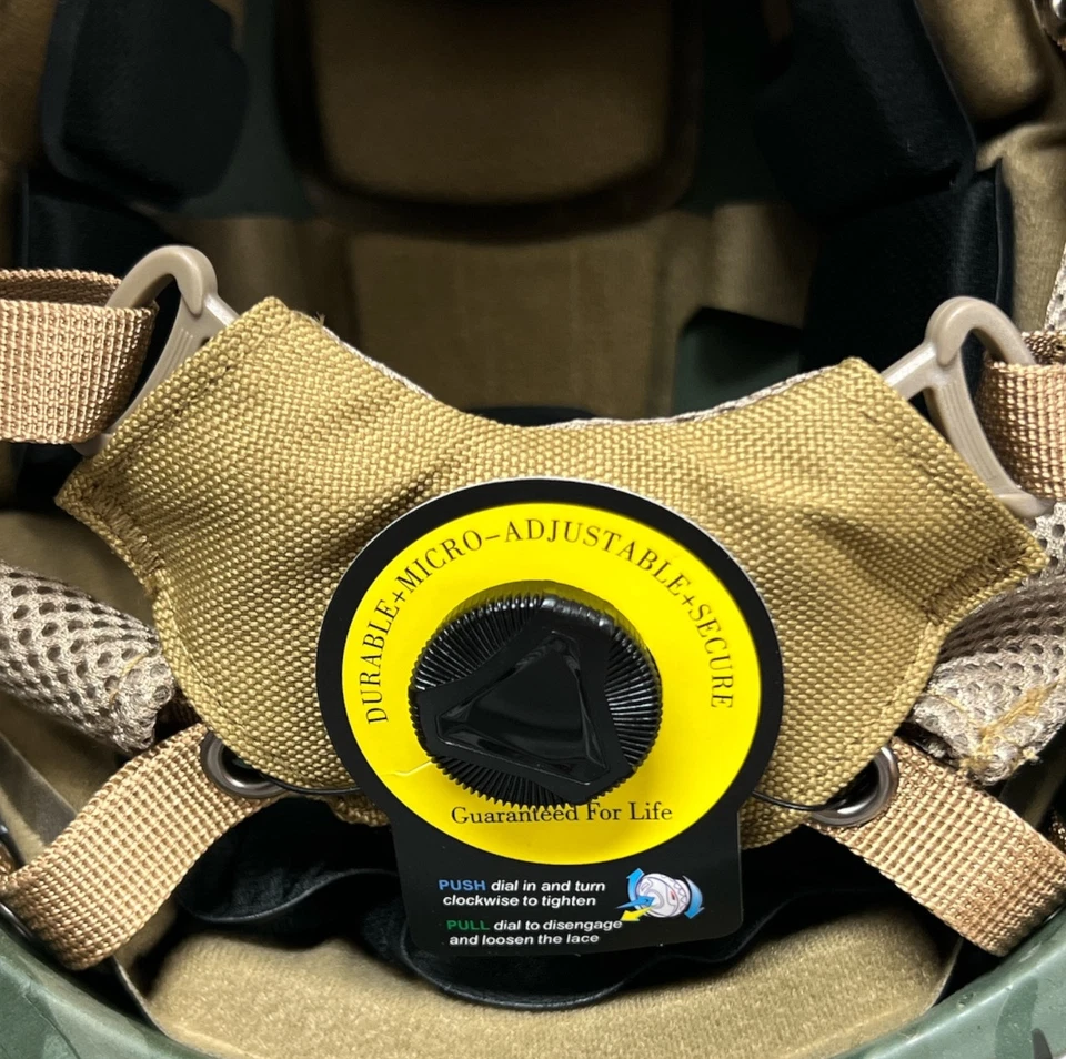 Coyote Brown NIJ IIIA FAST High Cut Military UHMWPE Bulletproof Ballistic Helmet - Image 4 of 4