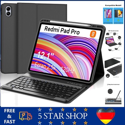 Xiaomi Redmi Pad Pro 12.1 Tastatur Hülle - Xiaomi Pad POCO 12.1 Zoll 2024,Magnet