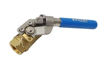 1″ Bonomi 250N Two Way Lead Free Brass Ball Valve w/ Deadman Handle