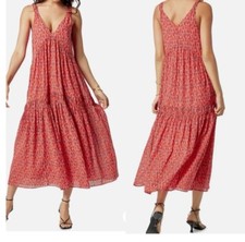 NWOT Joie Bondi Tiered Maxi Dress Women's XXL Cotton Sundress Tea Rose Limited