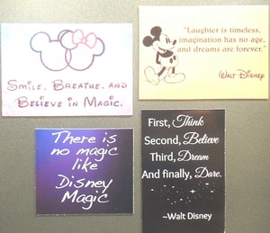Smile Breathe Believe Magic Laughter Imagination Mouse Disney Mickey Age Magnet Ebay