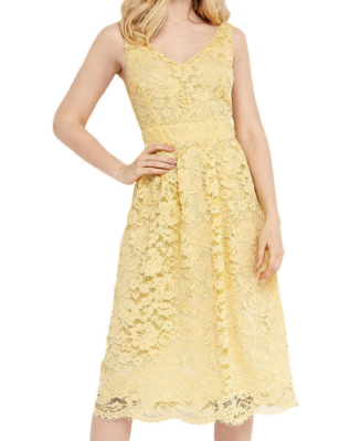 column lace wedding dress Corset Scoop Neck Lace A-line Wedding Dress Nude Pink main image 1