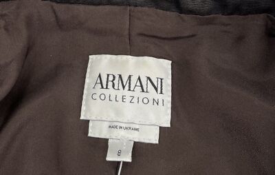 Armani Collezioni Women's Brown Genuine Leather+Cotton Full