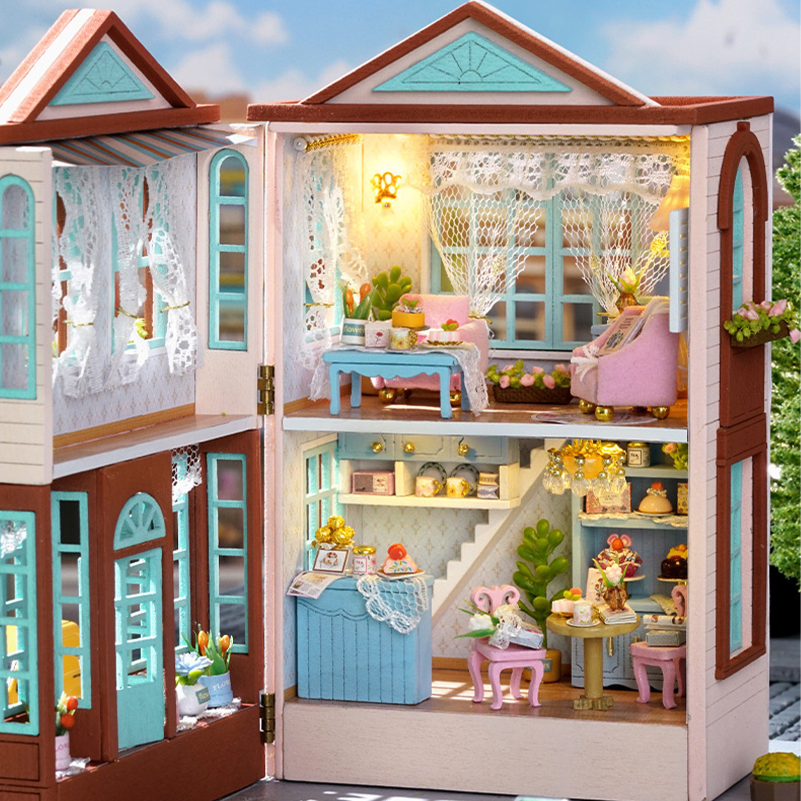 DIY Miniature House Doll House Model Kits Adult Kid Dollhous Assemble Toy Gifts eBay
