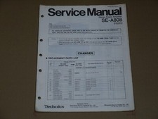 Manuale di servizio ORIGINALE Technics SE-A808