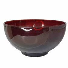 Vintage  Anchor Hocking Royal Ruby Punch Bowl  Popcorn Bowl 10 inches Diameter