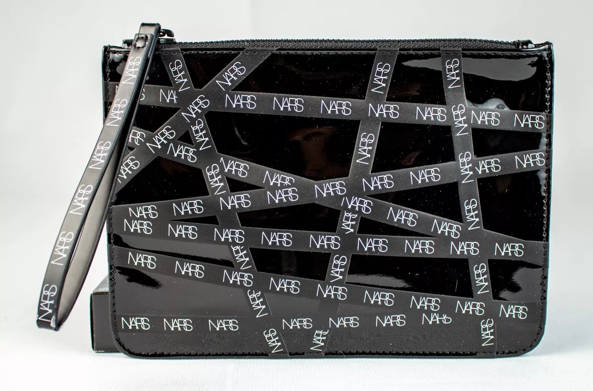 NARS NEW Nordstrom tag Black Shiney Cosmetics Travel Bag