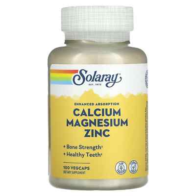 Solaray, Calcium Magnesium Zink, 100 VegCaps