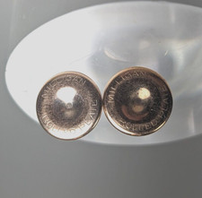 Bronze Cufflink Set Milligan Rolled Plate Vintage Dance Attire Ballroom Dancing