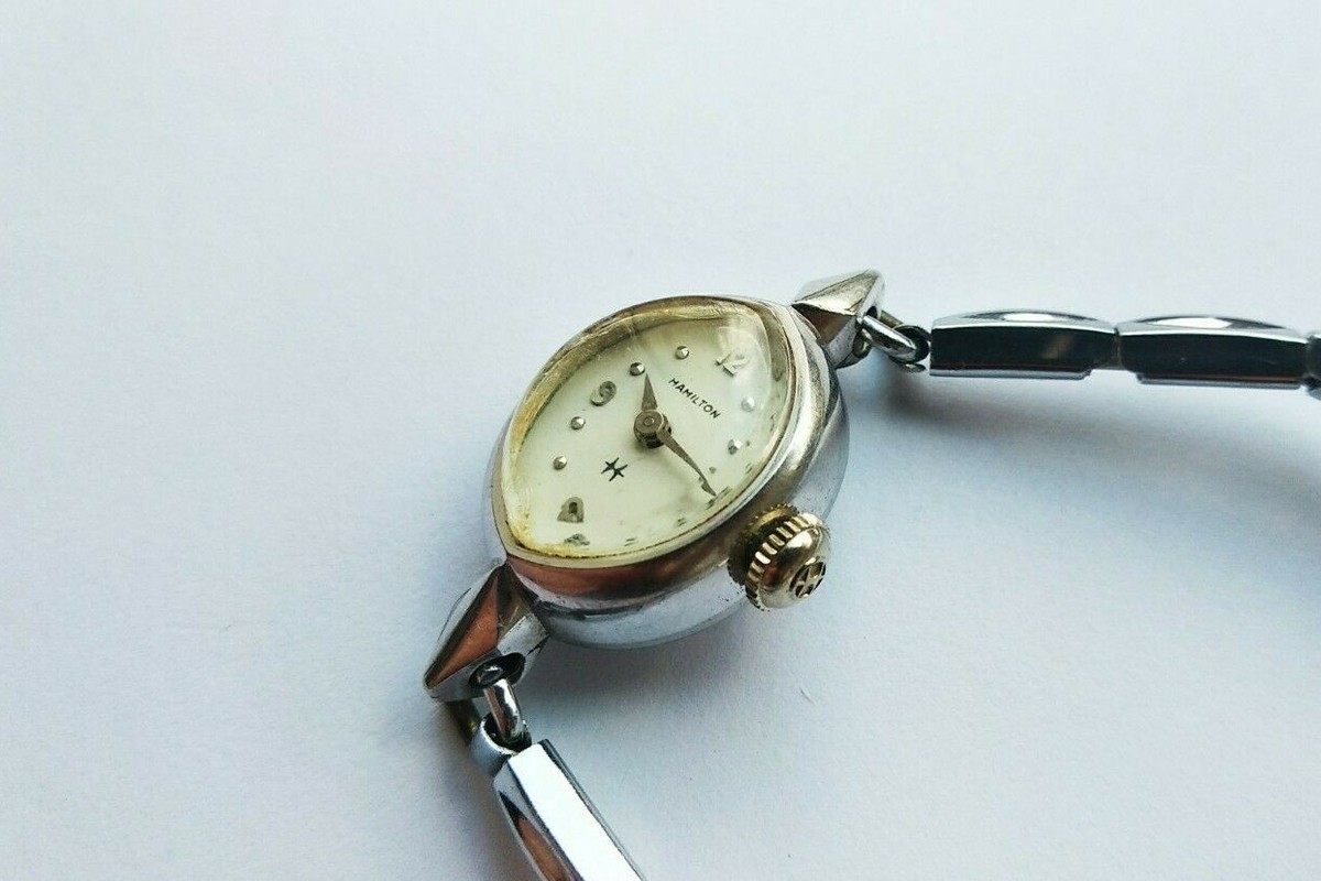 Vintage 15mm Hamilton Tri Colored Ladies Mechanical Wristwatch 761 10k GF 10k Gold Hamilton Womens Ladies Watch - Etsy main image 4