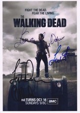 The Walking dead poster signed by Cast
