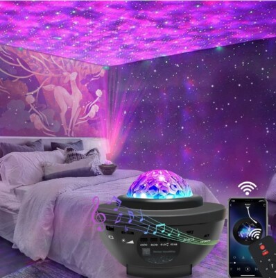 Star Projector Galaxy Light Projector with Bluetooth Speaker, Multiple Colors 