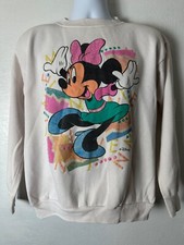 Vintage USA Minnie Mouse Disney Crewneck Sweatshirt Size Large 80s