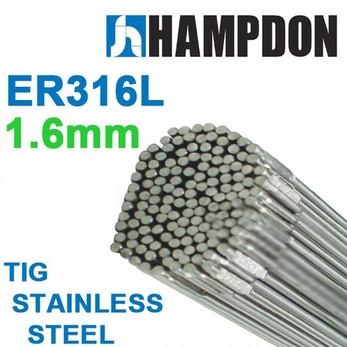 1.6mm PREMIUM Stainless Steel TIG Filler Rods 1kg -ER316- Welding Wire- Hampdon - Picture 2 of 2