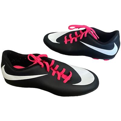 Nike Girls Pink Baseball Soccer Cleats Size US 4Youth Lace-Up