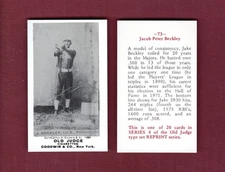1887-90 Old Judge N172 REPRINT Jake Beckley, Pittsburgh Alleghenys (Pirates) HOF