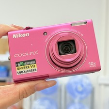 Nikon COOLPIX S6200 16.0MP 10x Optical Zoom Digital Camera Pink Working