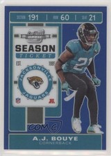2019 Panini Contenders Optic Season Ticket Blue Prizm 40/99 AJ Bouye #34 vu6