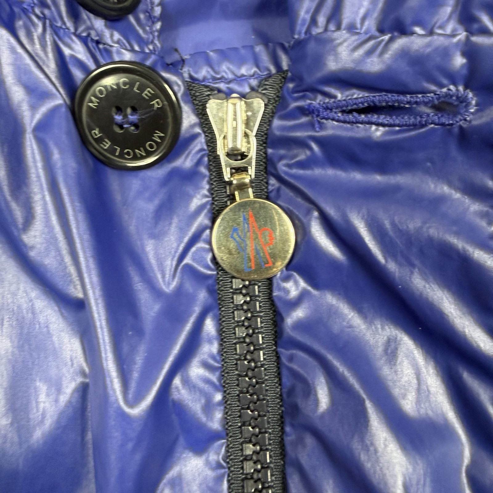 Moncler Vintage Thin Nylon Track Jacket Japan Import ‘Royal Blue’ - Size 1 Small thumbnail 5