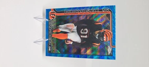 2025 Topps Chrome #65 Trey Hendrickson Blue Refractor #/150