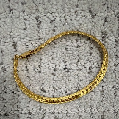 18 Karat vergoldet Kette Armband feiner Schmuck