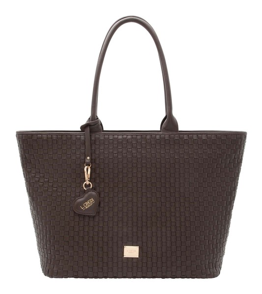 L.Credi Radka Shopper Shopper Tasche Chocolate Dunkelbraun Neu-image