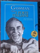 GASSMAN LEGGE I POETI ITALIANI IN COFANETTO CON LIBRETTO NUOVI RARI