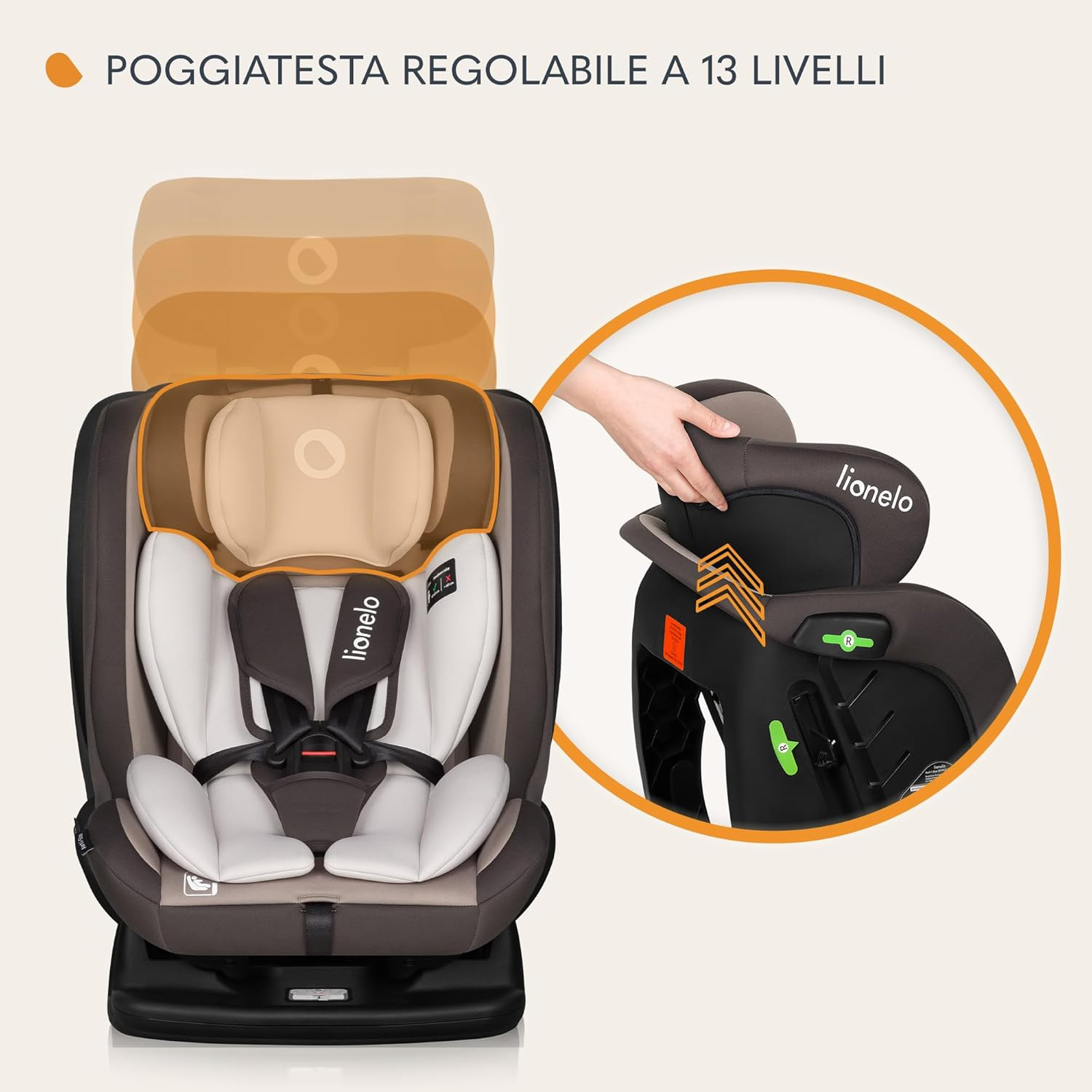 Seggiolino Auto AART I-SIZE per Bambini 40-150 cm foto 6