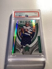 2007 Leaf Rookies & Stars - Crusade Tom Brady #C-10 Green Materials /250 (MEM)