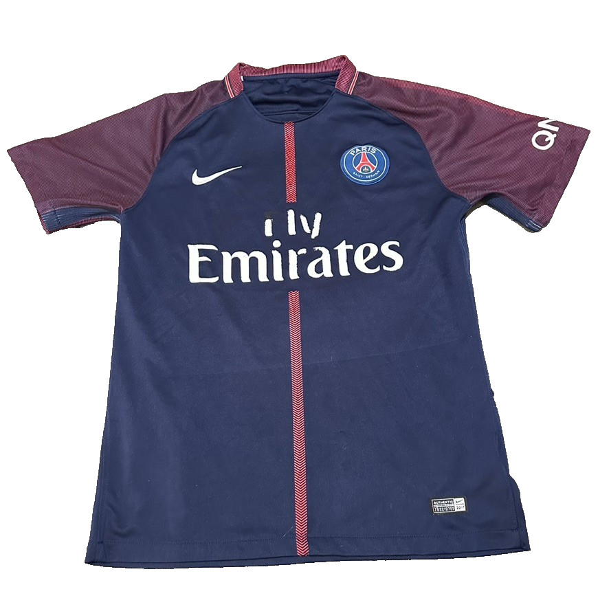 Nike Neymar Jr. Men Medium M PSG Jersey 2017 Paris Saint Germain Distressed Dri