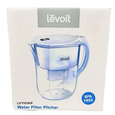 10 Cup Water Filter Pitcher BPA Free 5-Layer Filtration Tap Drink +1 Filter