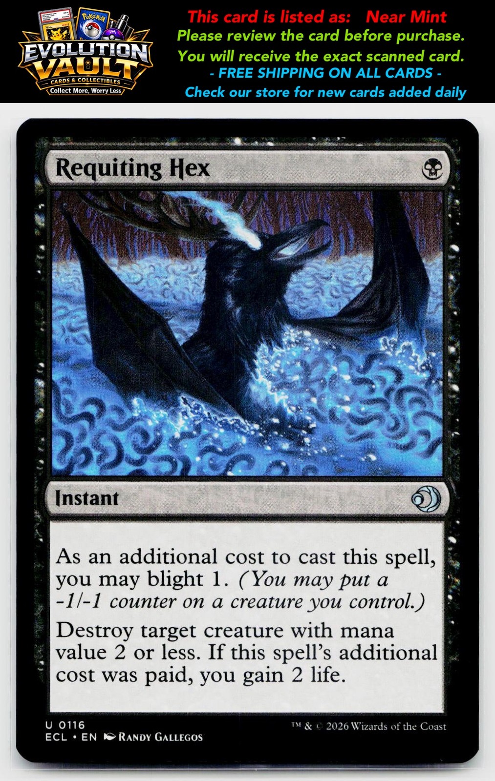 Lorwyn Eclipsed #116 Requiting Hex
