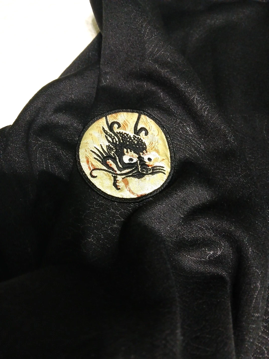 Marc Ecko Cut & Sew Koi Dragon Embroidered Sukajan Track Jacket Mens M Black Y2K image 5