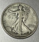 1918 D Walking Liberty Silver Half Dollar 50C | Walker Coin - 90% Silver