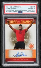 2021 SP Game Used Course of a Champion Auto Tiger Woods #CA-17 PSA 8 Auto 09ts