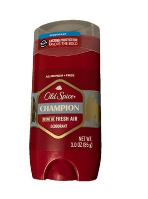 New Old Spice Champion Deodorant Stick 24/7 Scent Fresh Air Aluminum-Free 3.0 Oz