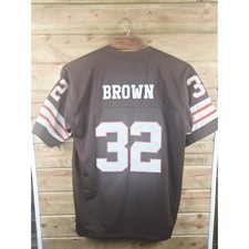 Jim Brown 1957-66 Cleveland Browns NFL 2XL  AUTHENTIC STITCHED Throwback Jersey