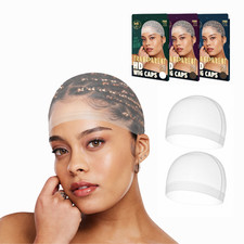 2PCS Transparent HD Wig Caps for Lace Front Wigs ? Invisible Bald Cap to Hold