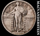 1917-S Standing Liberty Quarter - Type 2 - Scarce  Very Fine  Semi-key  #K2717