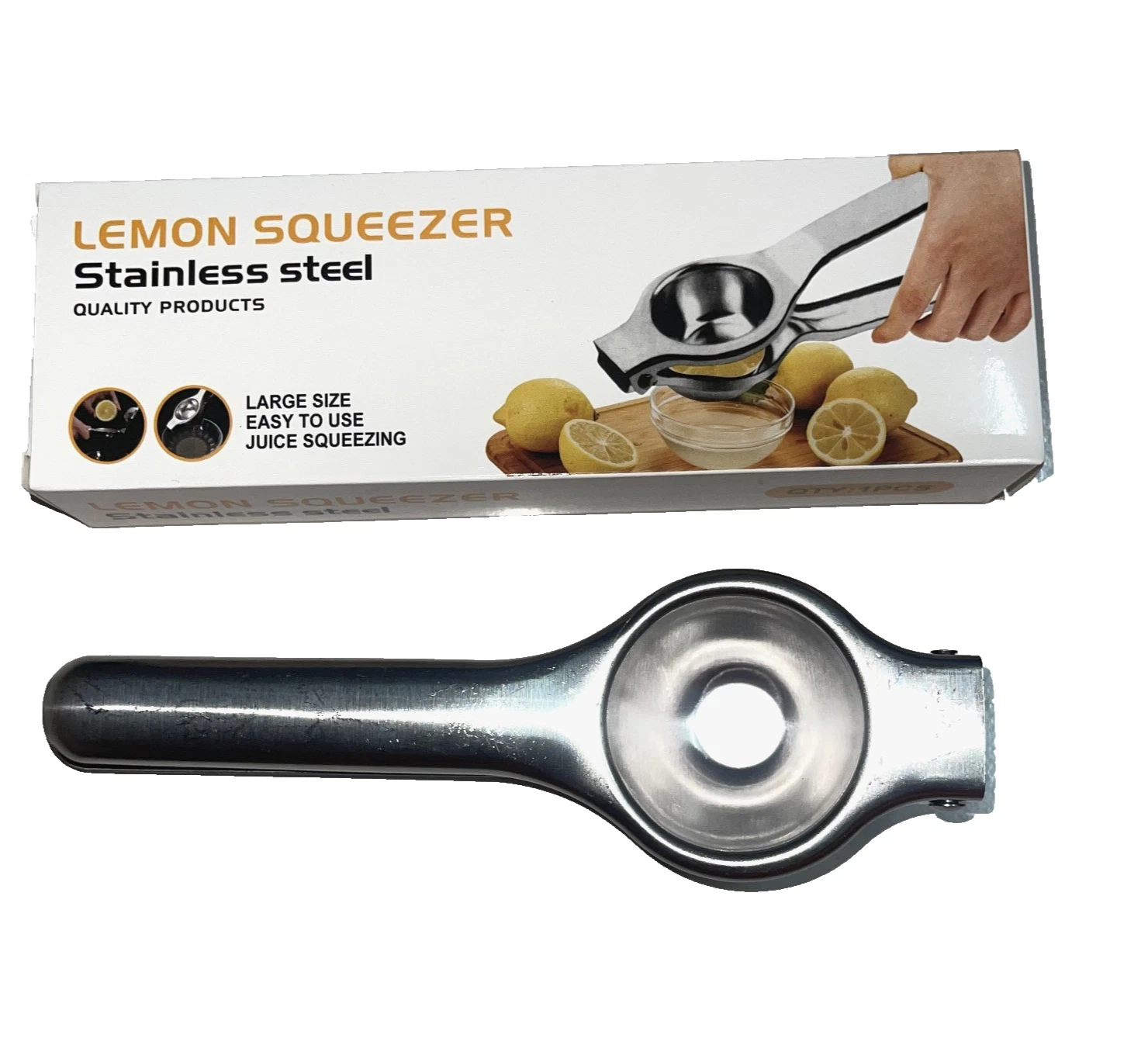 Press Lemon Lime Squeezer Juicer Orange Hand Tool Stainless Steel Kitchen Fruit