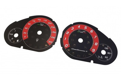 Maserati GranTurismo S - Replacement tacho dials, counter faces gauges - mph kmh