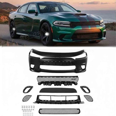 Fit For 2015-2023 Dodge Charger SRT-8 SRT Hellcat Style Front Bumper Body Kit