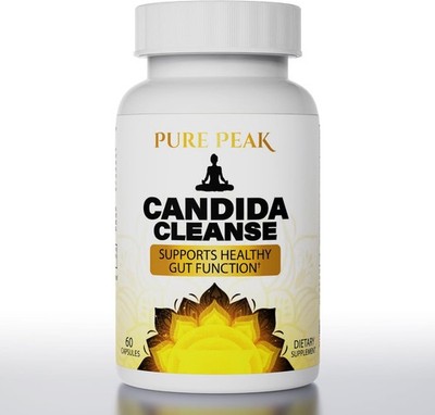 Pure Peak Candida Cleanse - Gut & Colon Support (60 Capsules) - for Men & Women